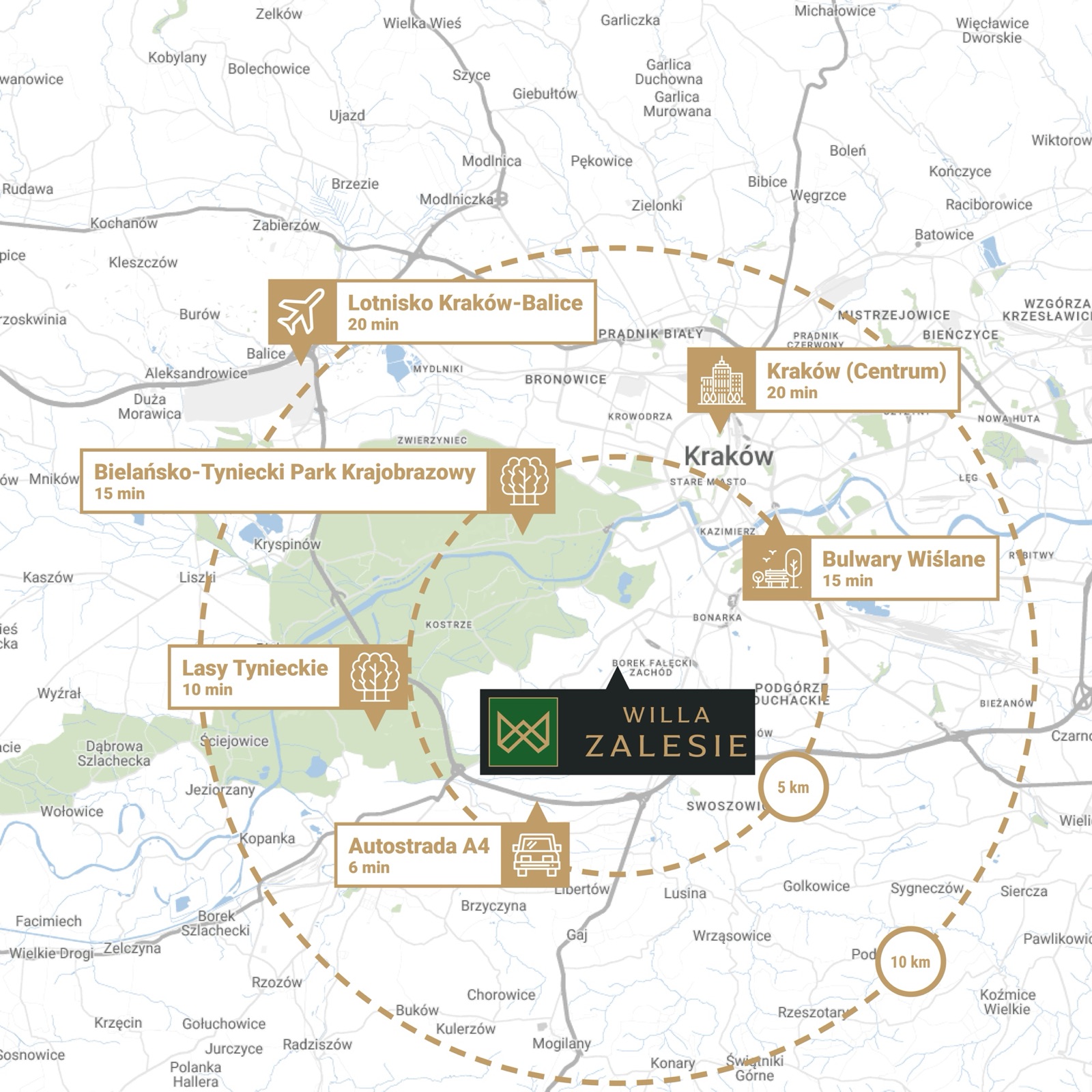 Mapa okolicy